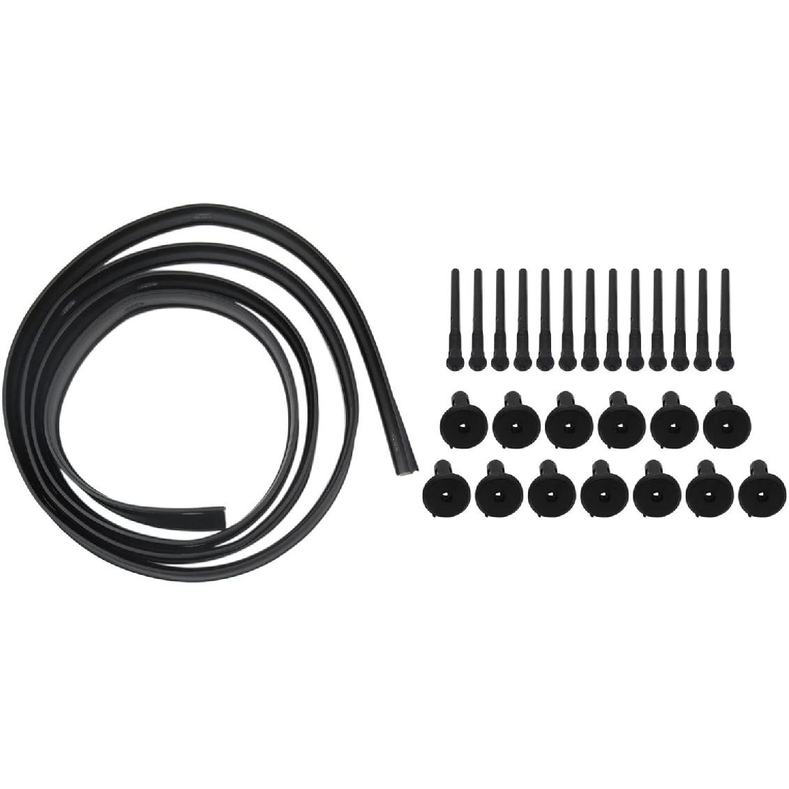 68051392AB 68051392AA Front Hood Seal Strip Weatherstrip for Dodge Challenger 2008-2017 Front Bumper Waterproof Hood Seal