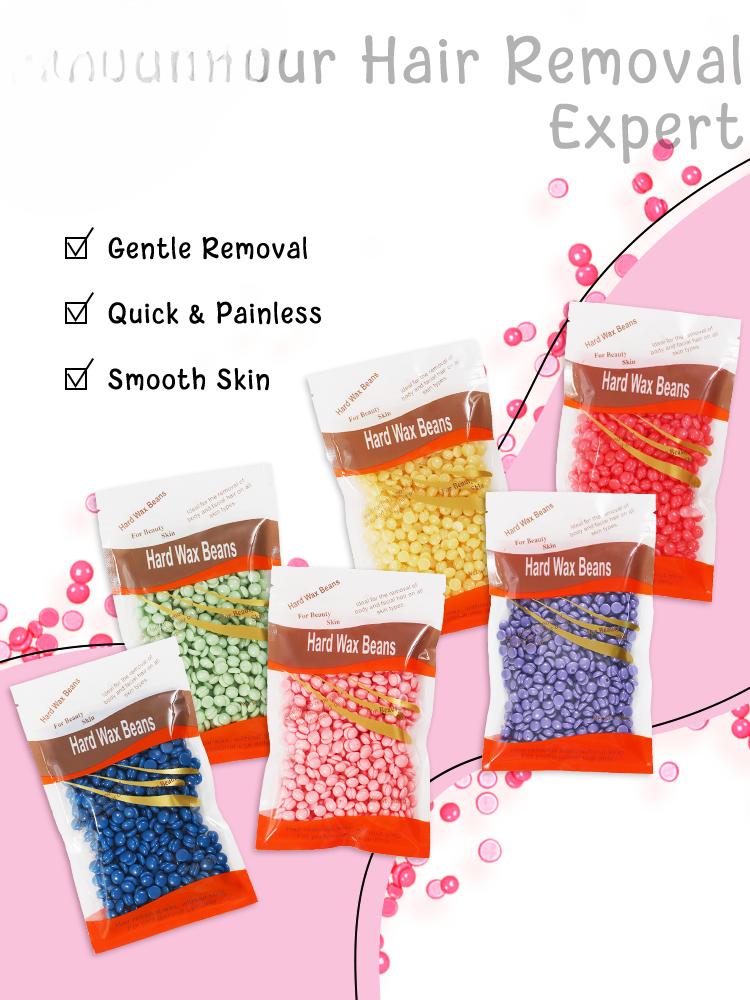 100g/3.52oz Hot Wax Hair Removal Depilatory Waxing Wax Beans for Wax Heater Painless for all Hairs Removal Beans