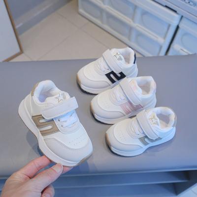 2025 Spring and Autumn Children's Forrest Gump Shoes Men's and Children's Shoes Running Shoes Sports Shoes Leather Little White Shoes Simple Wind Shoe