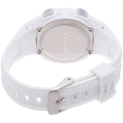 Arias Women's Solar Digital Dash Watch, Waterproof, Multi-Function, Urethane Strap, White, ADWW16032SOL16