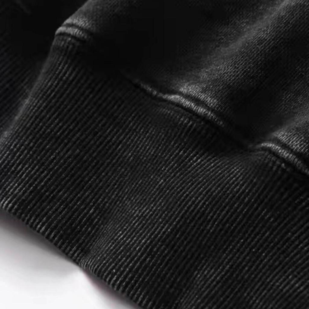 Felpa con cappuccio unisex autunno primavera con grande tasca, ampia, lavata, polsini e orlo elastici, spalle inclinate, colore puro, ampia, sportiva
