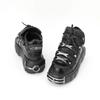 Fashion 2024 New Brand Punk Style Women Shoes Lace-up Heel Height 6CM Platform Shoes Woman Rock Boots Metal Decor Woman Sneakers