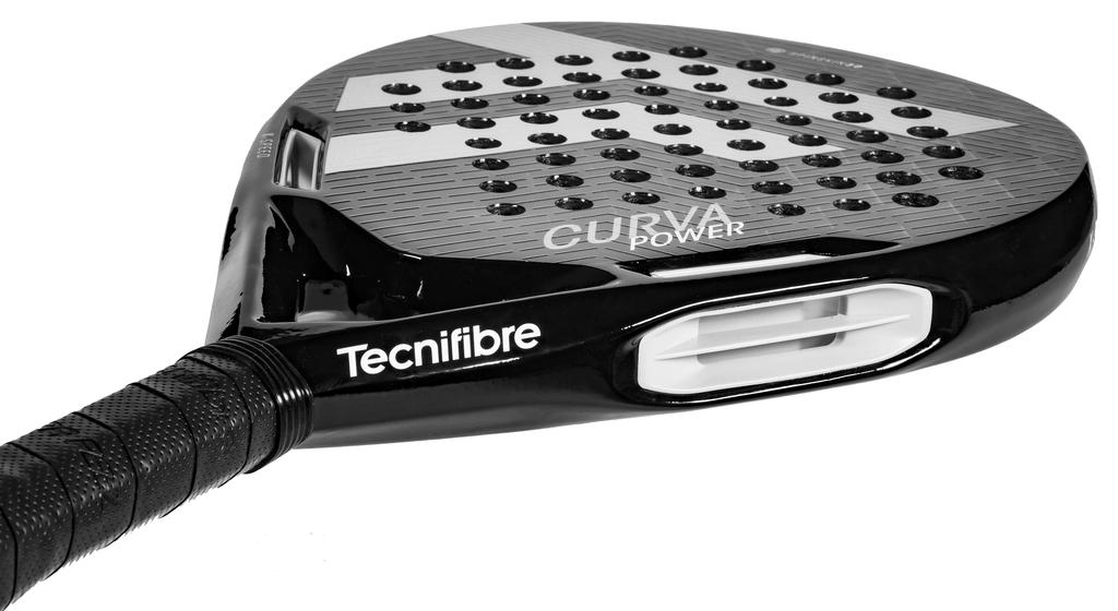 Tecnifibre Curva Power 2026 Padel Racket 370g Black/Gray