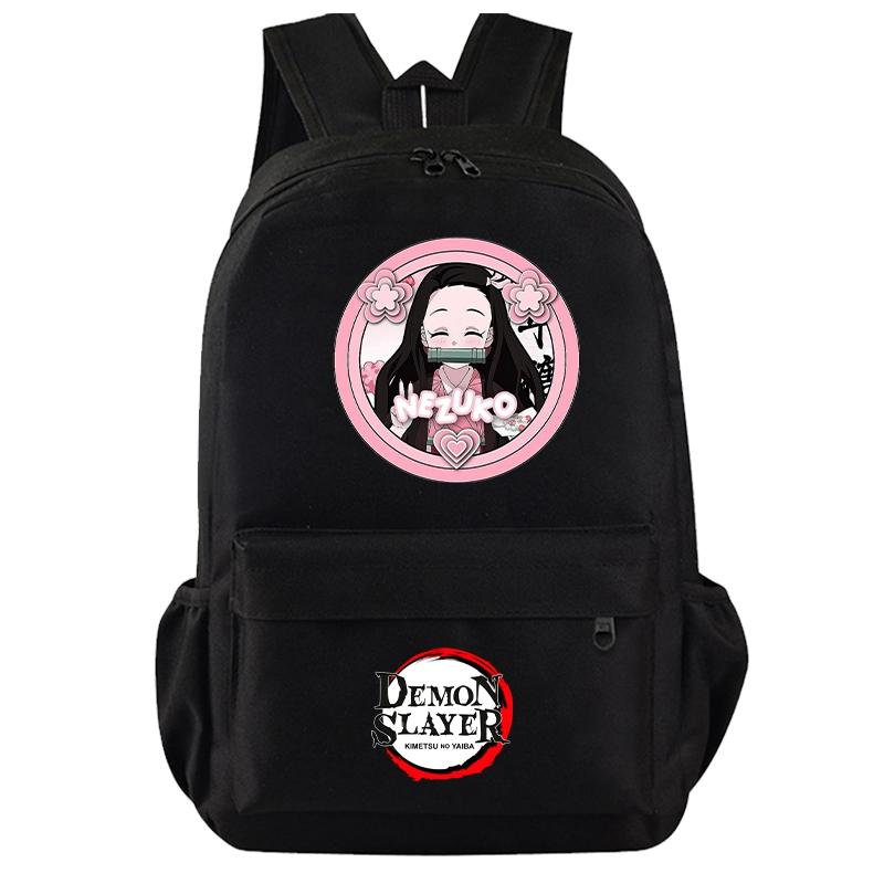 Anime Demon Slayer Backpack for Boy Girl Back To School Bag Large Capacity Backpack Bookbag for Kid Men Women Travel Bag Mochila