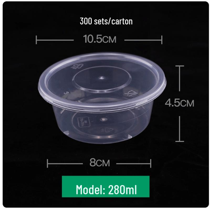 LIJIA Disposable Round Transparent Food Container