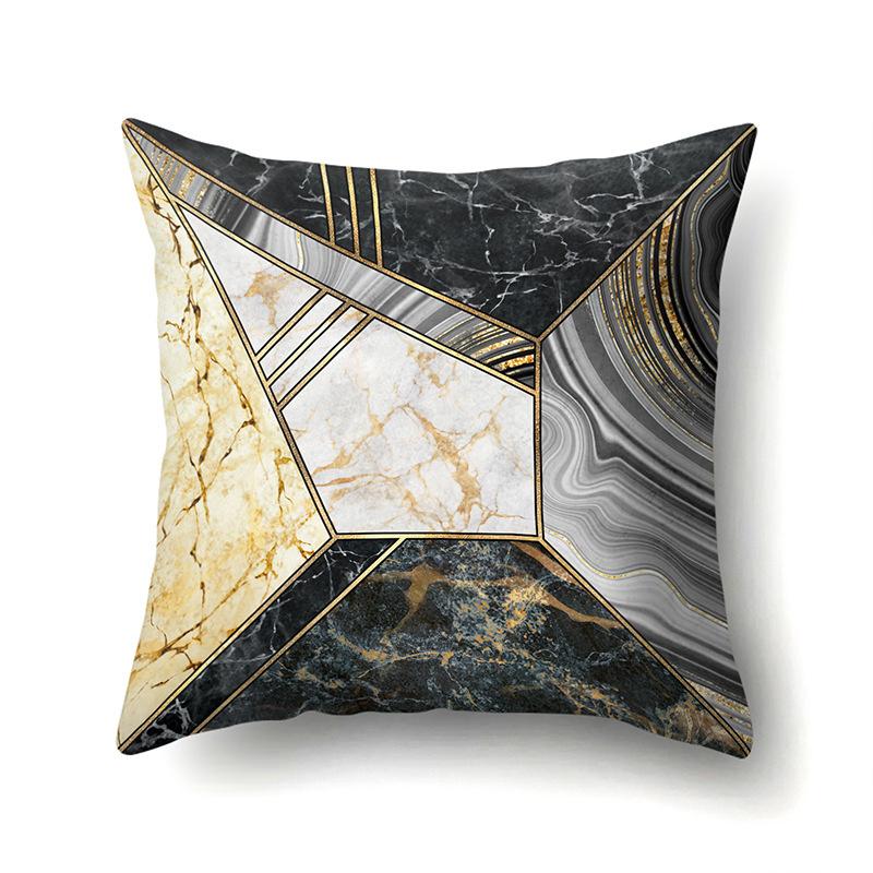 Geometric Simple Marble Print Pattern Cushion Cover Pillowcase Home Living Room Sofa Decorative Pillowcase