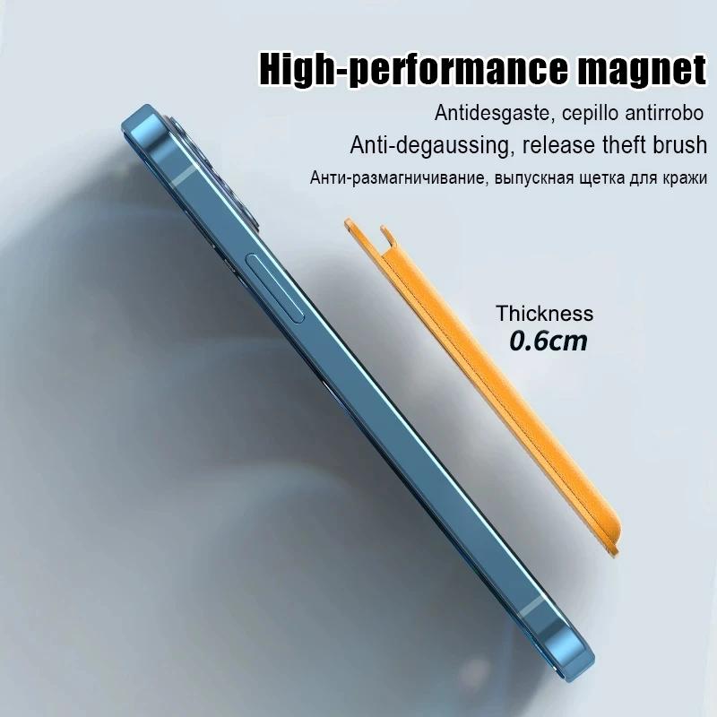 Strong Magnetic Card Holder Wallet Macsafe Case For For Iphone 16 1 14 13 12 Mini 11 Pro Max 7 8 X XS Mag Safe Clear Cover
