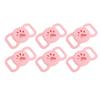 6pcs Pet Collar Holder for   Silicone Anti Lost Protective Cat Collars Case for Cat Dog Pet Collar