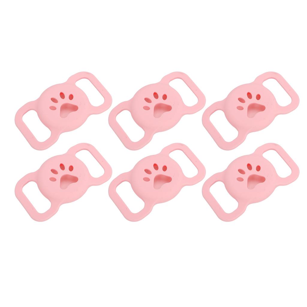 6pcs Pet Collar Holder for Silicone Anti Lost Protective Cat Collars Case for Cat Dog Pet Collar