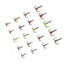 ICERIO 10PCS Lifelike Egg Bead Treble Hooks Glow Ice Fishing High Carbon Steel Sharp Barbed Fishing Hooks for Trout & Salmon