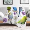 Budgies the Beatiful Pets For Parakeet Lovers Throw Blanket Luxurious Soft Blanket Holiday Gift for Family