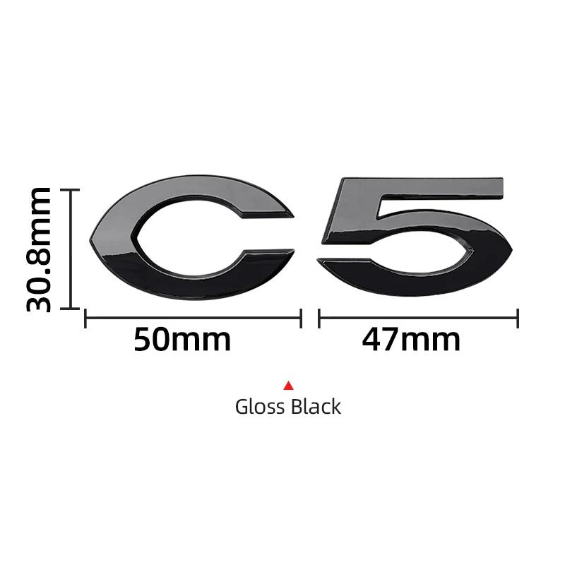 ABS 3D Car Rear Trunk Badge Sticker Emblem Accessories C2 C4 C5 logo for Citroen ait256