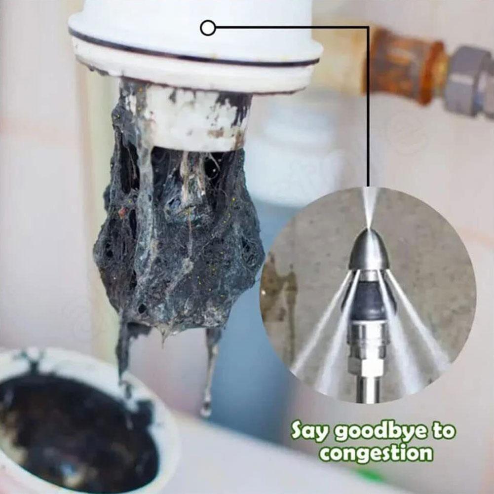 1/4\'\' Cleaning Nozzle Blocked Sewers Drain Jetter Parts