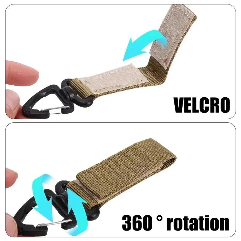 EDC Tactical Nylon Band Schlüsselanhänger Rucksack Karabiner Verschluss Haken Verschluss Haken Schnalle Outdoor Camping Wandern Gurtband Clip Schnalle