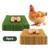 6Pcs Chicken Nesting Pads Reusable Chicken Bedding Mats Nonslip Poultry Hen Egg Laying Pads Coop Nest Liners Poultry Supplies