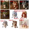 Warm Animal Hood Knitting Hat Adorable Woodland Animal Headwear Dragon Wolf Frog Hat  Party Cosplay