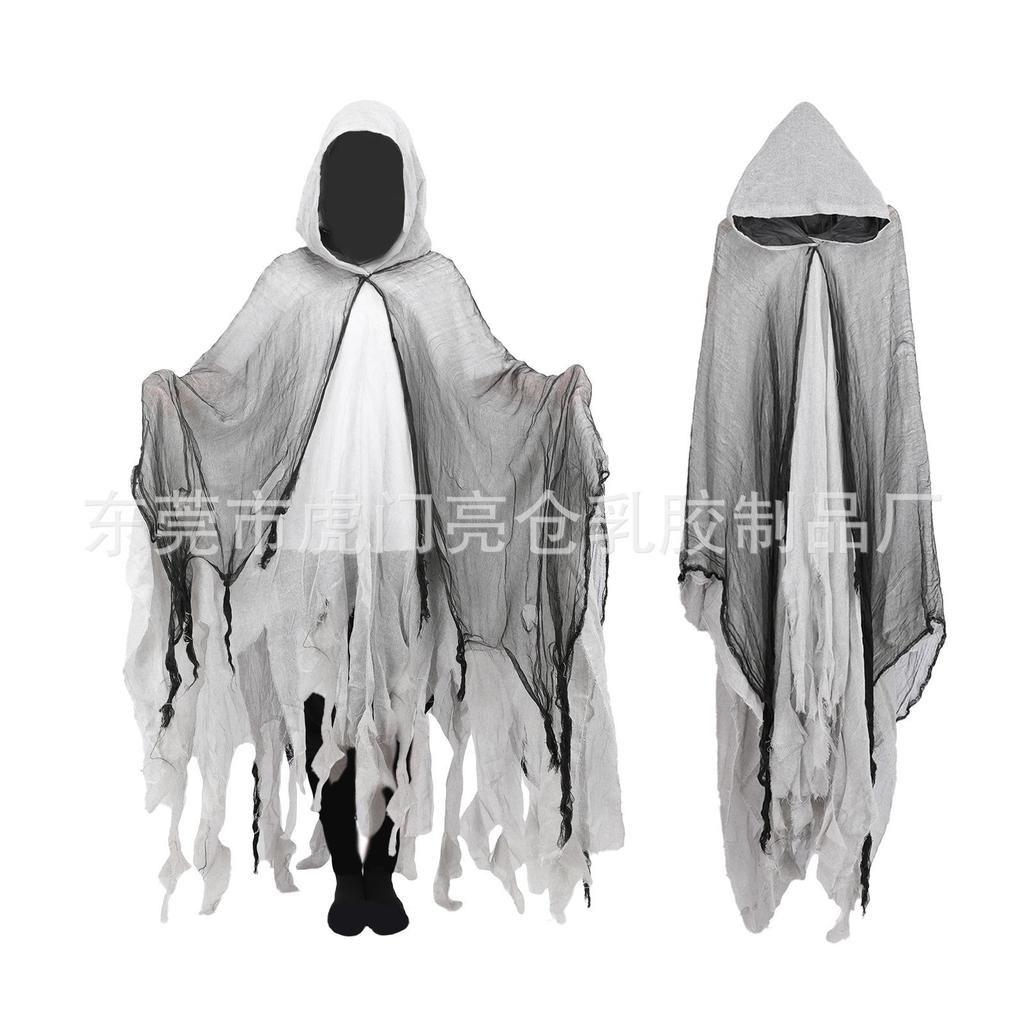 Halloween cloak, cape, skeleton costume, mask, murder mystery game props, haunted house props, escape room props, zombie costume, and accessories