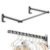 Wall Mounted Clothes Hanger non-punching Bathroom Toilet Drying Hanger For Dormitory Laundry Folding Indoor Laundry Hanger