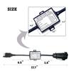 1Pc Portable Trailer Connector Accessories American 4-pin To European 7-pin Adapter Trailer Harness Connection Converter