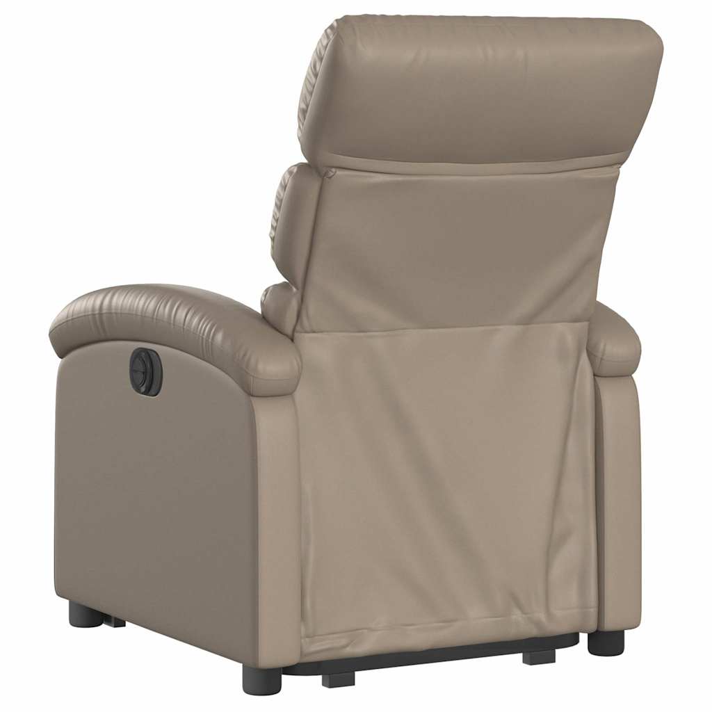 Recliner Chair with Rising Function Cappuccino Brown Faux Leather
