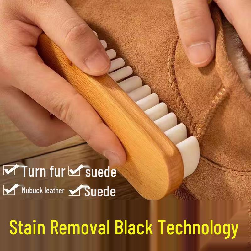 Suede & Nubuck Cleaning Brush – Soft Bristle Shoe Cleaner & Deerskin Wipe for Birkenstocks