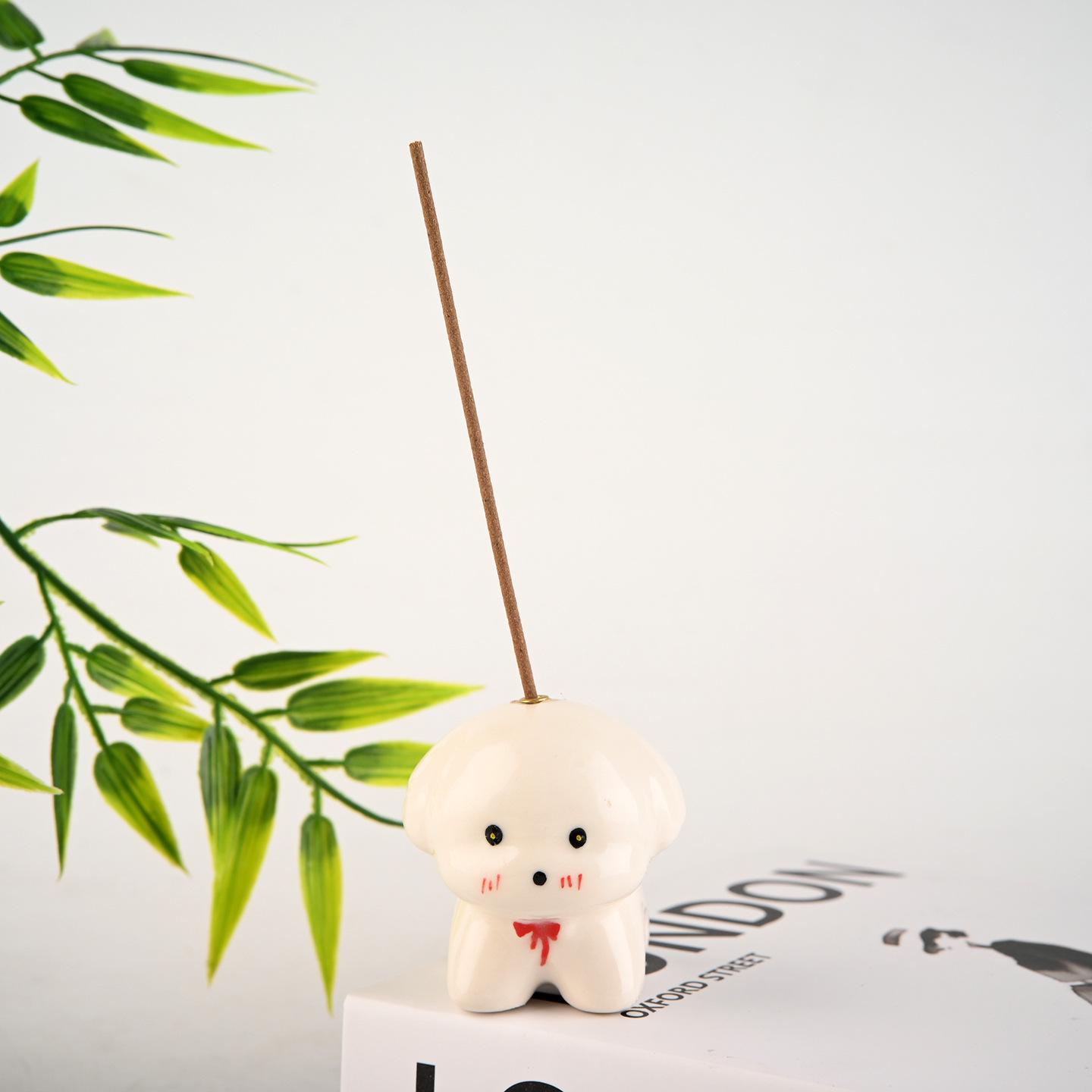 Ceramic Puppy Incense Burner: Adorable, Soothing Home Decor & Incense Holder