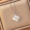 [Titanium Steel] Necklace Women's Copper Micro-inlaid Electroplating Advanced Sense Delicate Clavicle Chain Jewelry