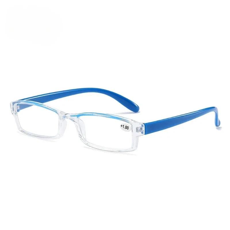 Resin Reading Glasses +1.0 To +4.0 Fashion PC Frame for Men Women Blue Light Blocking Eyeglasses