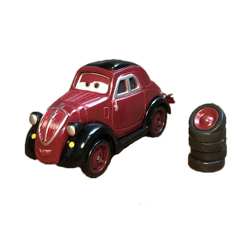 Disney Pixar Car 2 Lightning McQueen Finn McMissile Luigi Guido Sheriff Mater Flo 1:55 Die Cast Metal Alloy Children's Toy Car