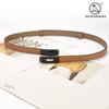 Ladies Decorative Fine Belt Women'S Belt With Dress Belt Frosted Lock Leather Trend