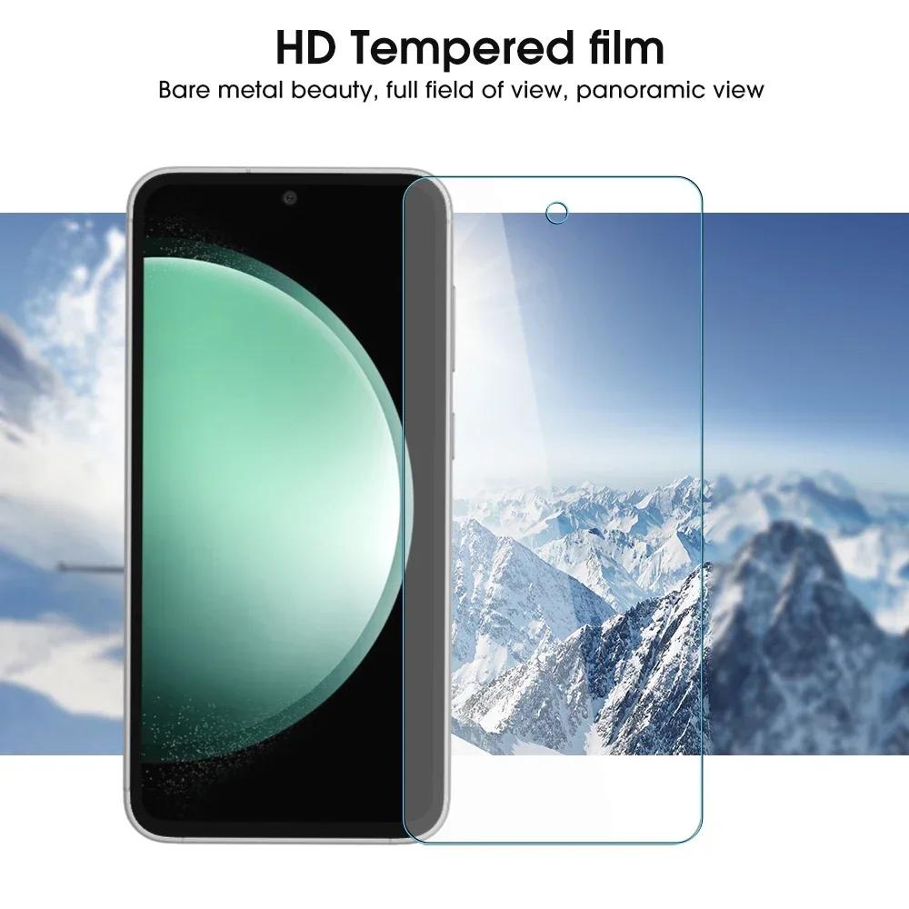 HD Clear Glass Screen Protector for Samsung Galaxy S23 FE S23 S23 Plus 9H Hardness Tempered Glass Protective Cover Films