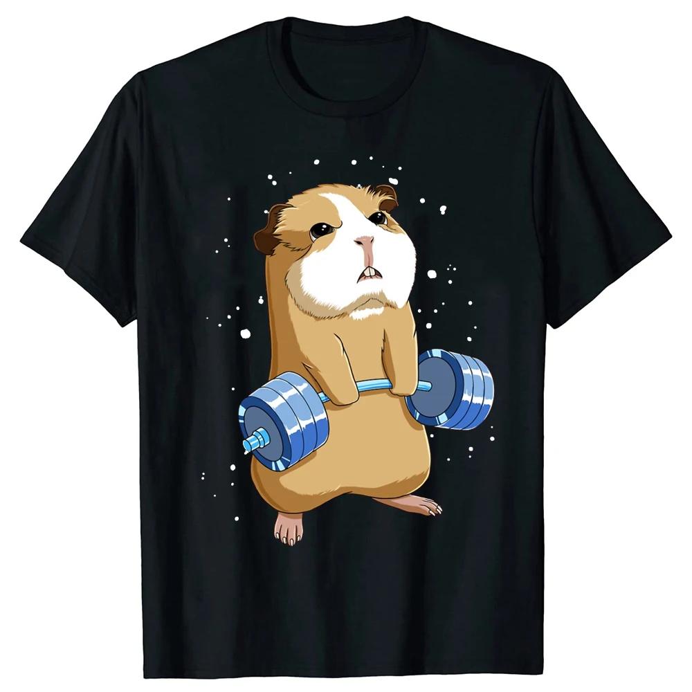 

Funny Weight Lifting Gym Guinea Pig T Shirts Tee Tops Round Neck Short-Sleeve Fashion Tshirt Clothing Casual Basic T-shirts -... S разноцветный
