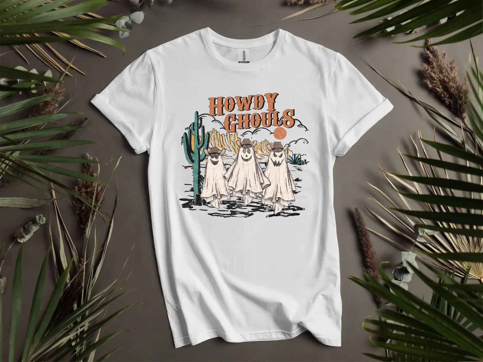 Howdy Ghouls Halloween Parody T-Shirt Mens Womens Tees Top T Shirt Mens Womens Tees Top Men Women Unisex Tshirt K992 S