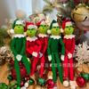 New Grinch Christmas tree decorations Green Monster Doll Christmas Decoration Cute Cartoon Hanging