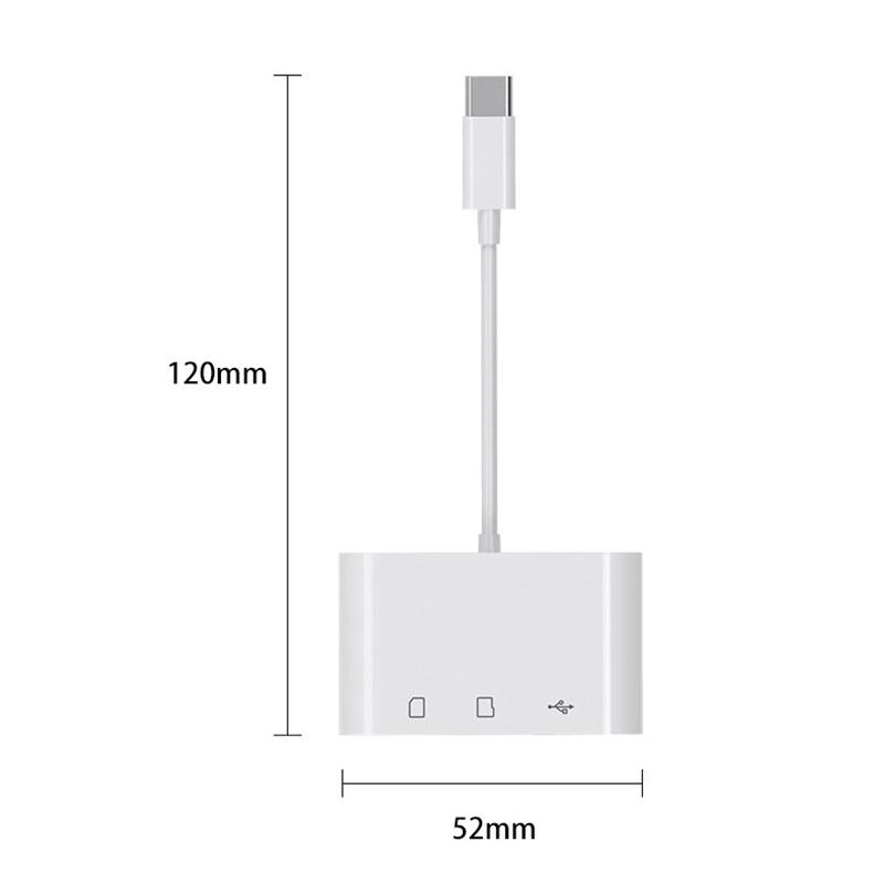 USB Type C Card Reader To SD TF USB Connection Smart Memory Card Reader Adapter For Macbook Cell Phone Samsung Huawei Samsung