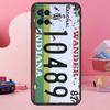 Retro Vintage License Case For Oppo A98 A78 A18 A38 A58 A60 A80 A40 A77 A57 A17 A74 A54 A94 A96 A76 A16 A15 A5 Pro