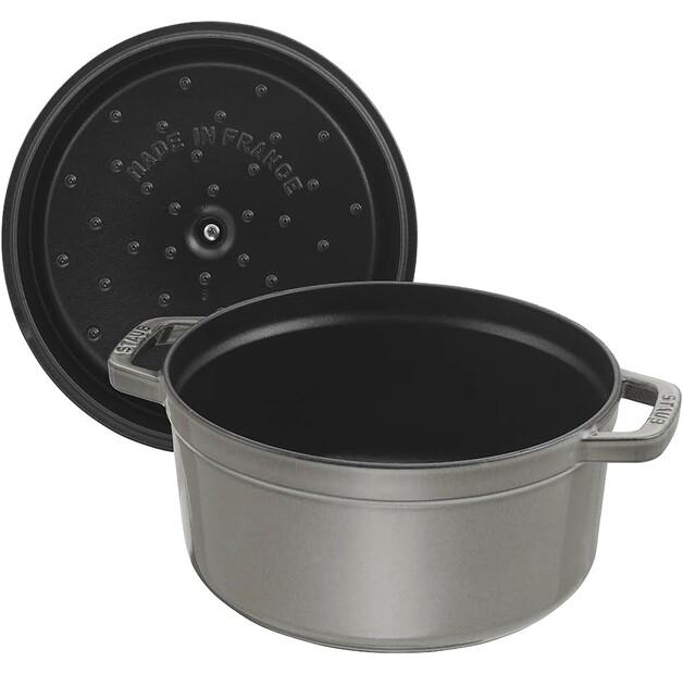 Cocotte Zwilling Staub Round 18cm Graphite Grey 1.7l (40509-484-0)