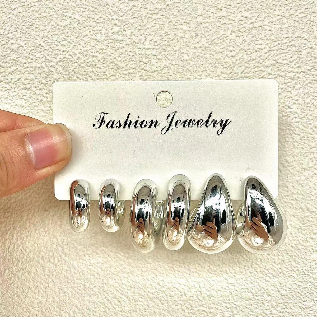 

Модные гладкие геометрические серьги-пусеты C-образной формы, классические серьги-капли, женский шарм, на каждый день, универсальные, циркон