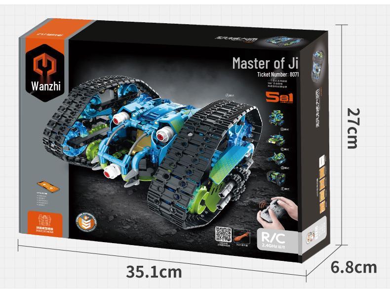 Wanzhi 8071 Multi-Mode Smart Programmable Robot Building Blocks Toy for Kids