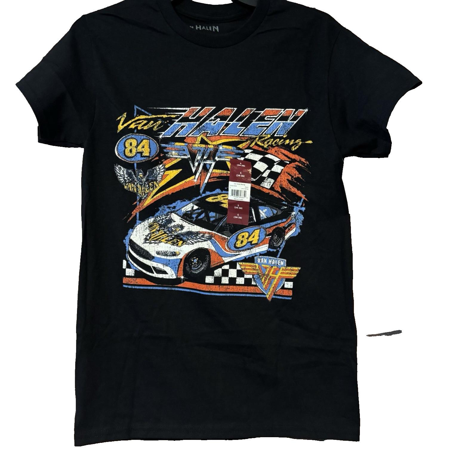 Van Halen Racing 84 Graphic T Shirt Mens Small S Black Rock Band NWT New Unisex T-Shirt XXXXL