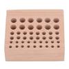 Leather Tool Holder 46 Holes Beech Wood Professional Leather Tool Organizer Leathercraft Tools Storage Box