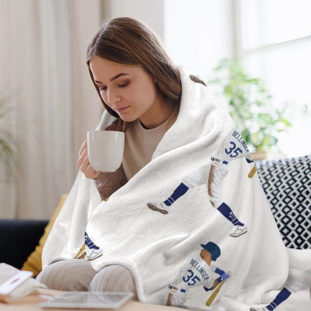 Cody Bellinger Hr Throw Blanket Soft Bedroom Blanket For Night Sleeping