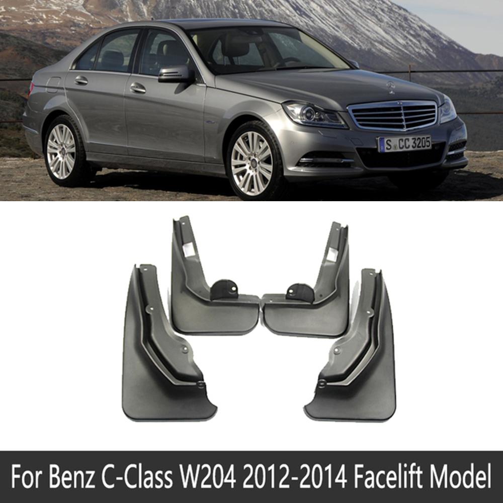Для Mercedes Benz C-Class W204 2008 2009 2010 2011 2012 2013 2014 Брызговики Грязезащитные Щитки Брызговик Передние Задние Колеса Детали Крыла 2012-2014 W204