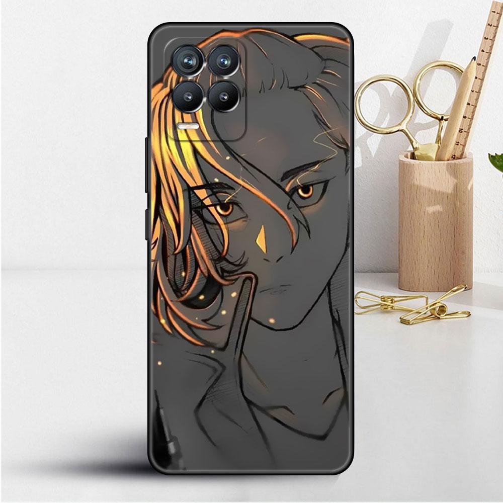 Weiche TPU-Hülle für Realme 8 C21 9 Pro 8i 9i GT Neo 3 2 C3 7 6 C21Y C15 C11 C35, Telefonabdeckung, japanischer Anime Tokyo Revengers