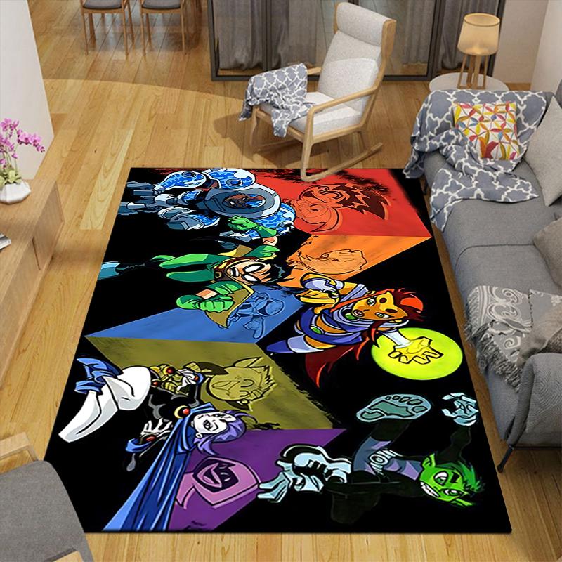 1Pc Superhero Adventures Unleashed Rug, Office Carpet Indoor Outdoor Doormat, Non-Slip, Comfortable, Living, Christmas Halloween, Xmas Gift S1369