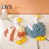 Kitchen And Bathroom Hand Towels Chenille Goose Towel, Soft Cute Fuzzy Hanging Towel for Absorbent Ball Kids Room Lovely Swan Design