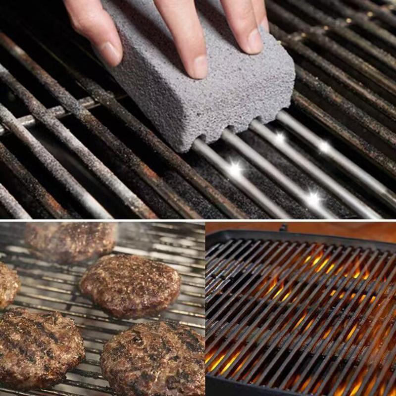 Bbq Grill Cleaning Brick Block Barbecue Cleaning Stone Racks Stains Grease Cleaner Bbq Tools Oil Stain Cleaning