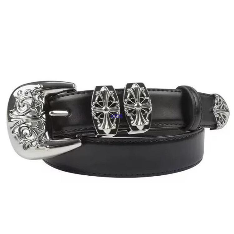 Women's White Leather Belt, Yu Shuxin Style - Versatile Metal Hollow Design for Hot Girl, Student, Jeans Outfits