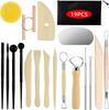 Ensemble d'outils de modelage en argile de poterie en cinq pièces pour sculpture DIY