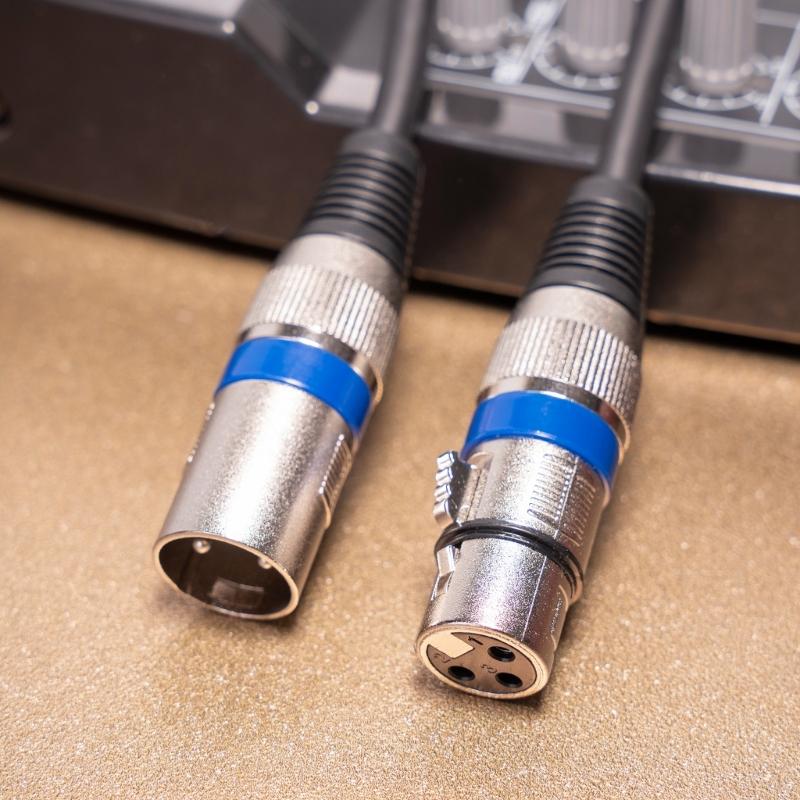 5PCS Durable XLR to XLR Microphone Cable XLR 3PIN Male to XLR 3PIN Female Balanced Microphone Cord for DMX-Stage Lights